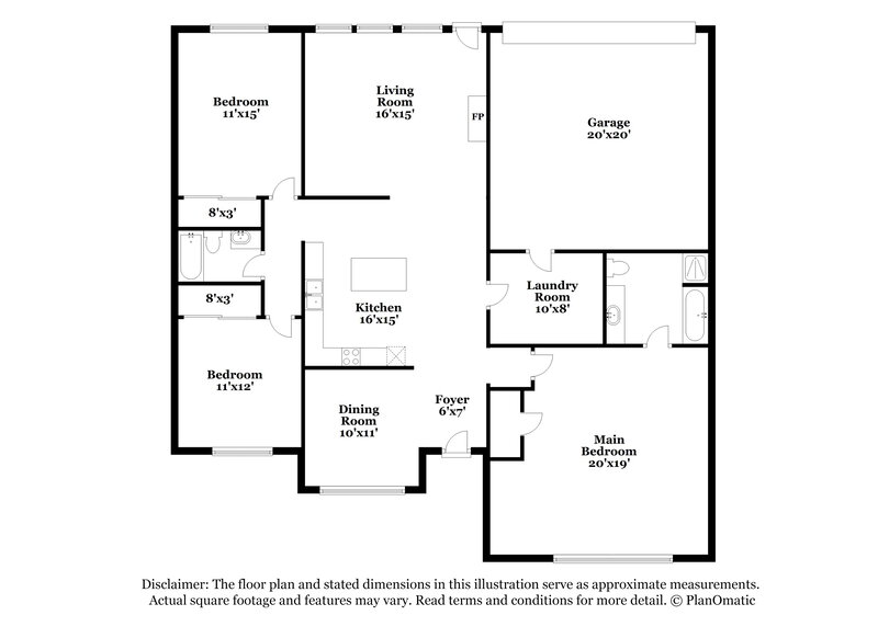2,900/Mo, 140 Palm Dr Lancaster, TX 75146 Floor Plan View