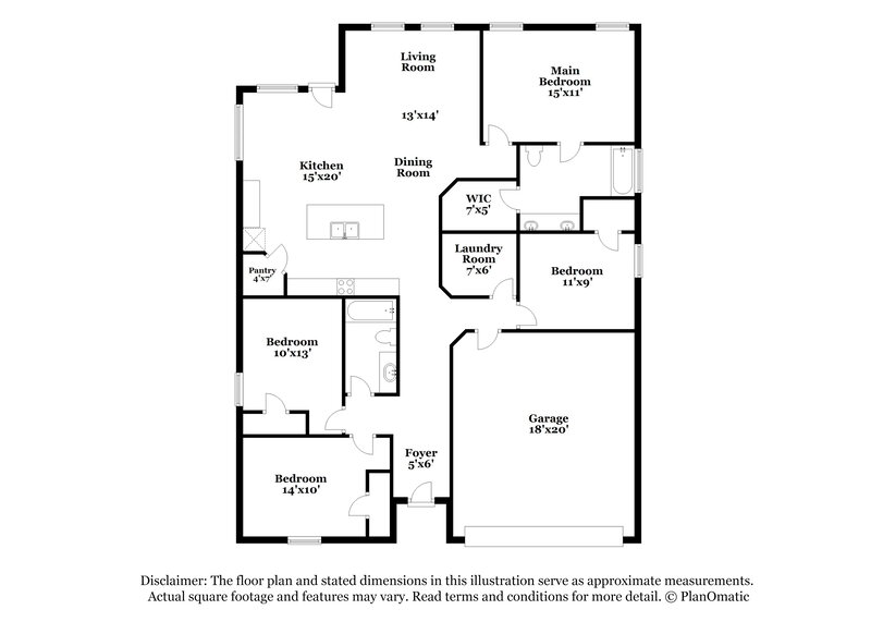 2,380/Mo, 328 Cameron Hill Pt Fort Worth, TX 76134 Floor Plan View