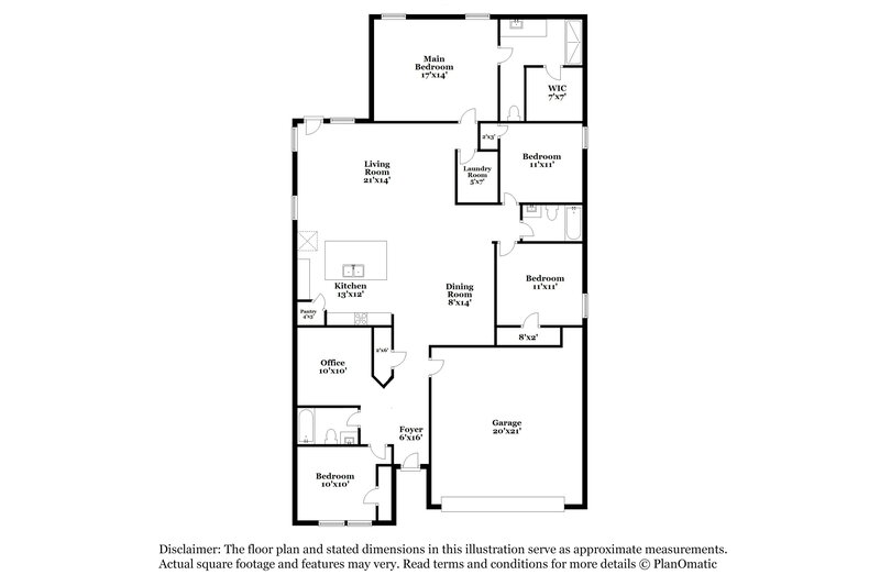 2,440/Mo, 933 Decker Dr Fate, TX 75189 Floor Plan View
