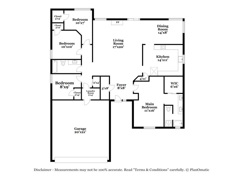 2,530/Mo, 2522 Clayton Oaks Dr Grand Prairie, TX 75052 Floor Plan View