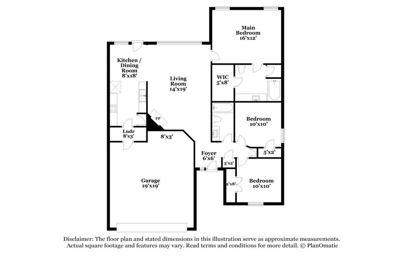 2,000/Mo, 2617 Ensenada Ln Fort Worth, TX 76108 Floor Plan View