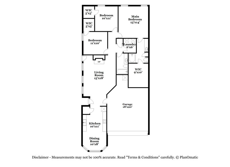 2,165/Mo, 3011 San Martin Dr Arlington, TX 76010 Floor Plan View