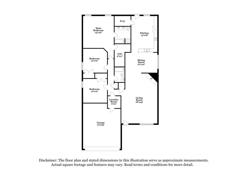 2,250/Mo, 2365 White Pine Dr Little Elm, TX 75068 Floor Plan View