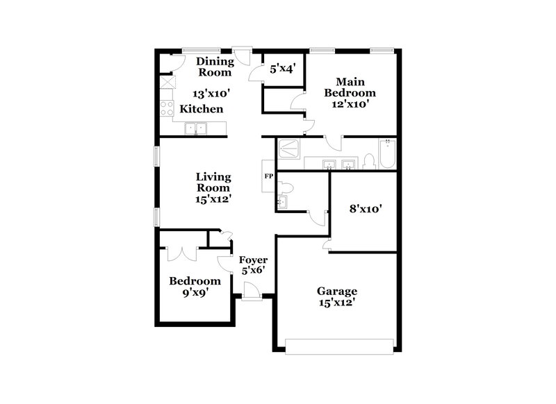 2,120/Mo, 6005 Deck House Rd Fort Worth, TX 76179 Floor Plan View
