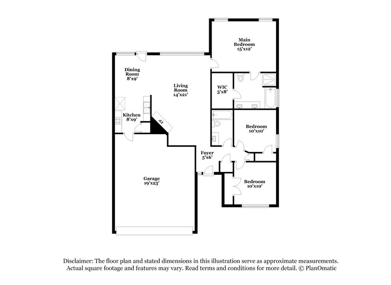 1,865/Mo, 5104 Button Willow Dr Fort Worth, TX 76123 Floor Plan View