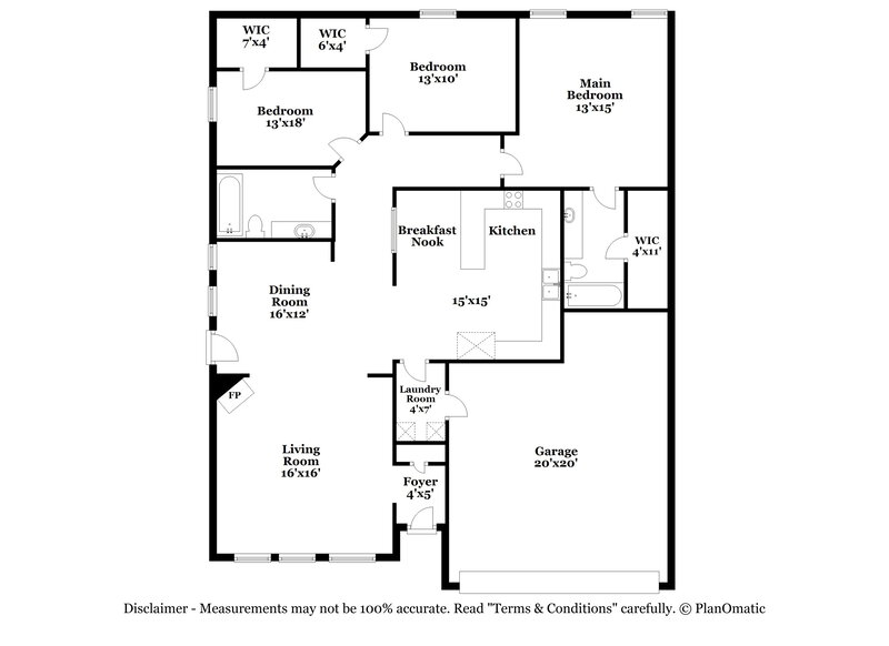 2,110/Mo, 528 Blue Haze Dr Fort Worth, TX 76108 Floor Plan View