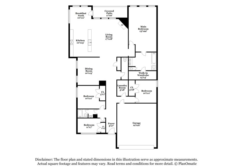 2,420/Mo, 155 Baldwin Dr Fate, TX 75189 Floor Plan View
