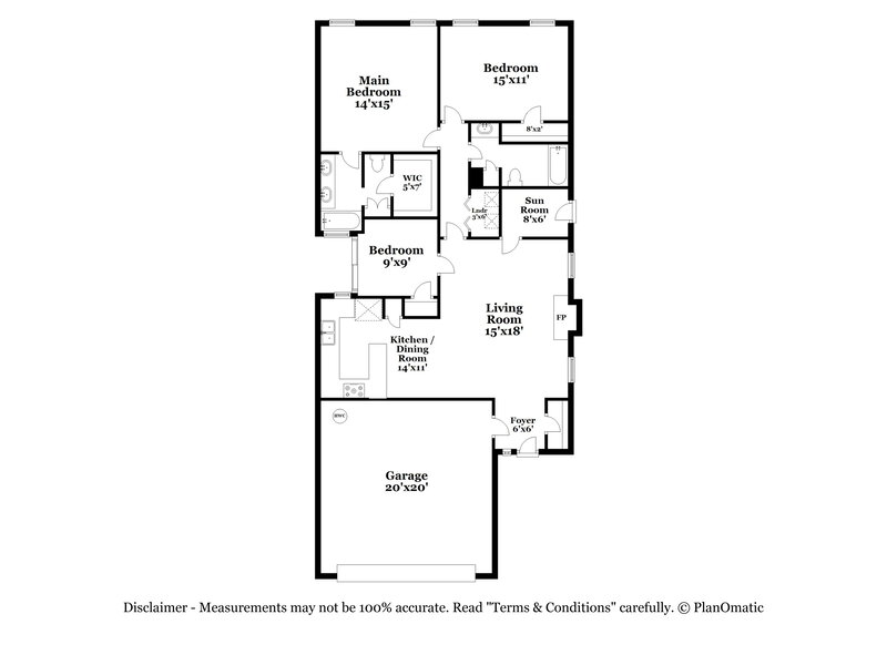 2,070/Mo, 616 Alabaster Pl Cedar Hill, TX 75104 Floor Plan View