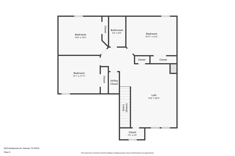 2,295/Mo, 3613 Andalusian Dr Denton, TX 76210 Floor Plan View