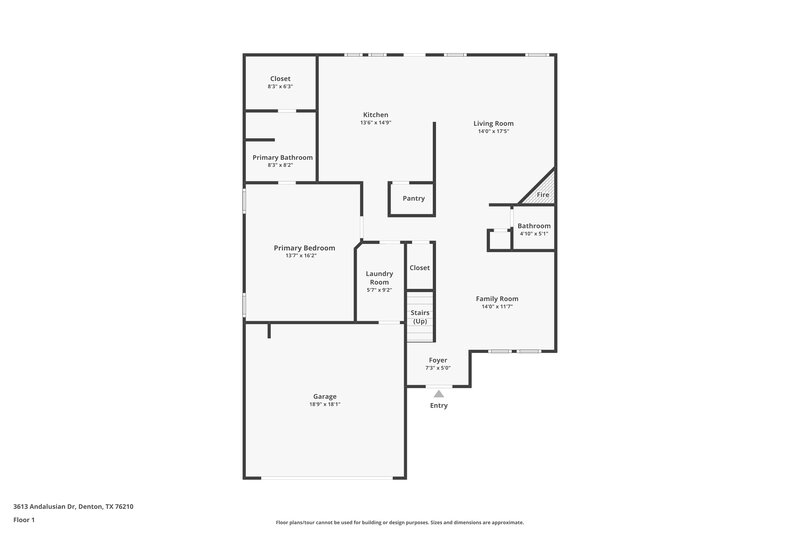 2,295/Mo, 3613 Andalusian Dr Denton, TX 76210 Floor Plan View 2