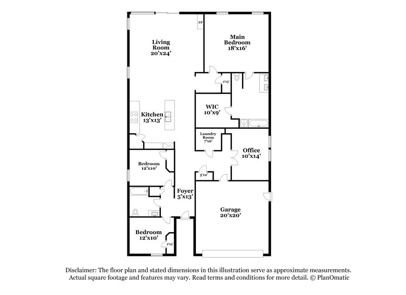 2,415/Mo, 901 Newberry Trail Fort Worth, TX 76120 Floor Plan View