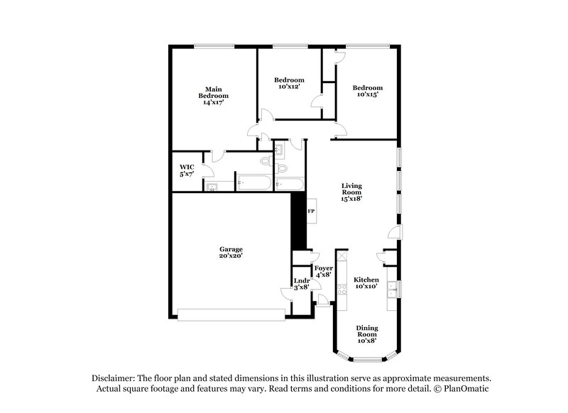 2,425/Mo, 6209 Brookknoll Dr Arlington, TX 76018 Floor Plan View
