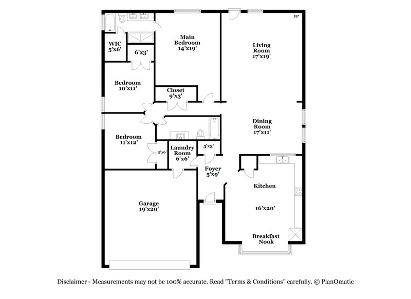 2,195/Mo, 10432 Aransas Dr Fort Worth, TX 76131 Floor Plan View