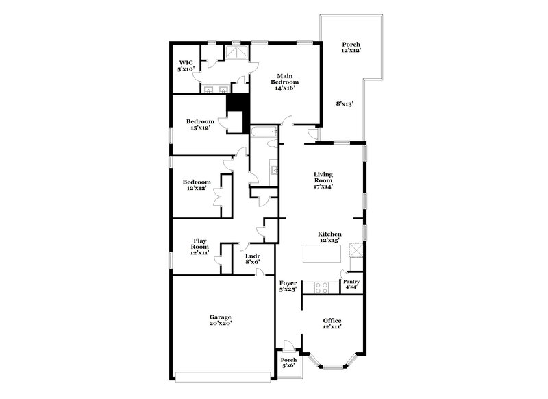 2,915/Mo, 2704 Empire St Denton, TX 76209 Floor Plan View