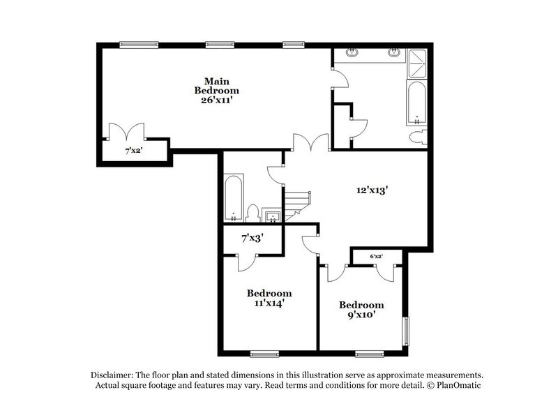 2,550/Mo, 4360 Hemingway Dr Grand Prairie, TX 75052 Floor Plan View 2