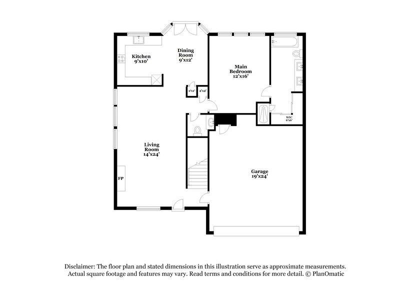 2,450/Mo, 3305 Wilmington Dr Grand Prairie, TX 75052 Floorplan View