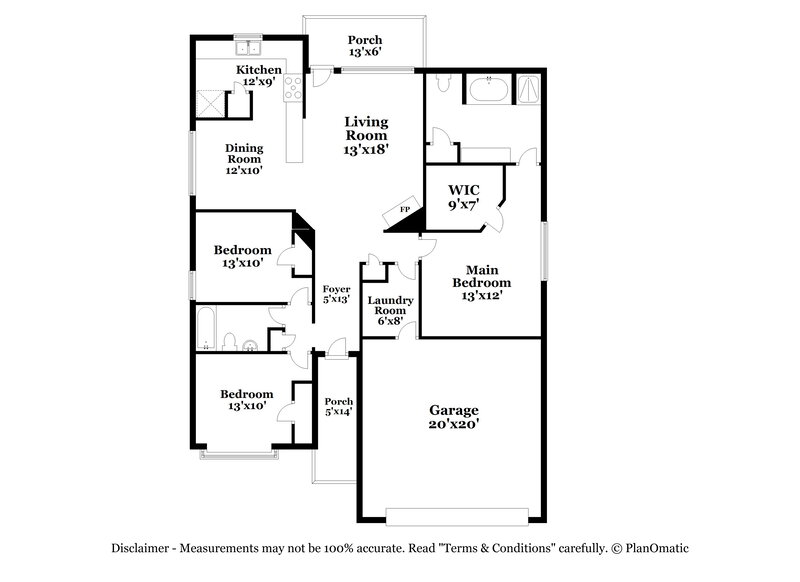 2,150/Mo, 701 Park View Ave Mckinney, TX 75070 Floor Plan View
