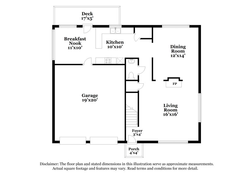 2,560/Mo, 608 Alcove Dr Little Elm, TX 75068 Floor Plan View