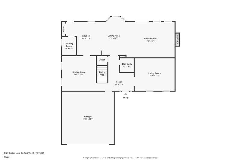 2,680/Mo, 5429 Crater Lake Dr Fort Worth, TX 76137 Floor Plan View