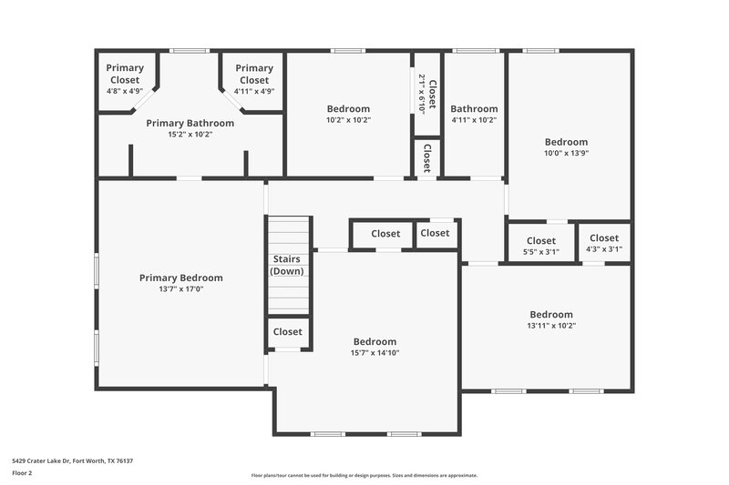 2,680/Mo, 5429 Crater Lake Dr Fort Worth, TX 76137 Floor Plan View 2