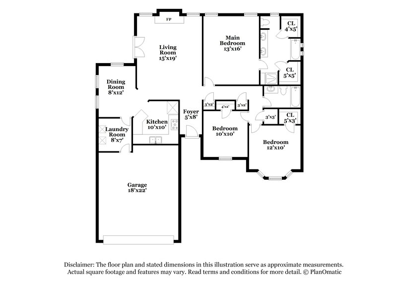 1,900/Mo, 6216 North Park Dr Watauga, TX 76148 Floor Plan View