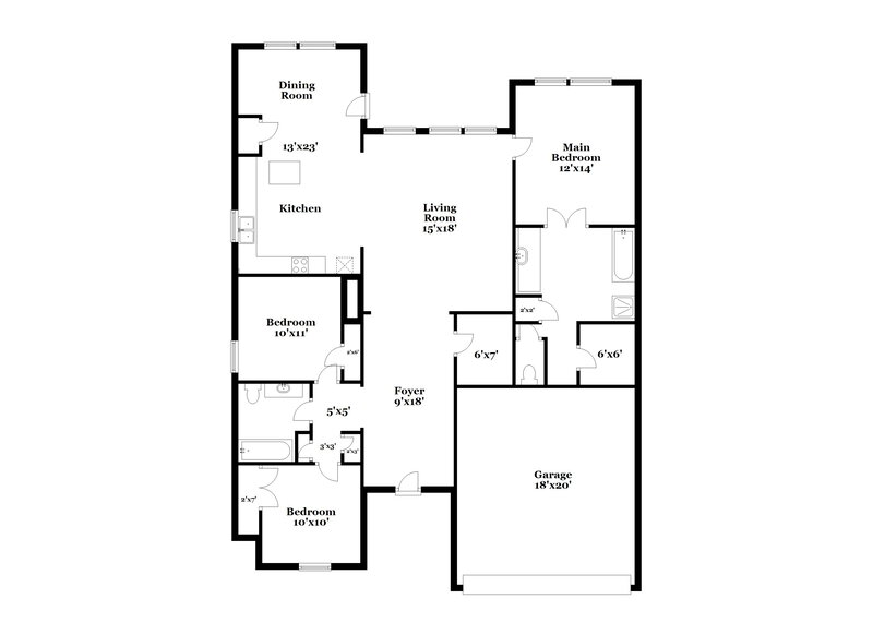 1,865/Mo, 2105 Sweet Gum Dr Anna, TX 75409 Floor Plan View