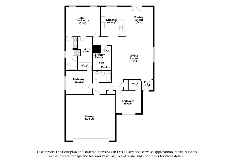 2,210/Mo, 4844 Trail Hollow Dr Fort Worth, TX 76244 Floor Plan View