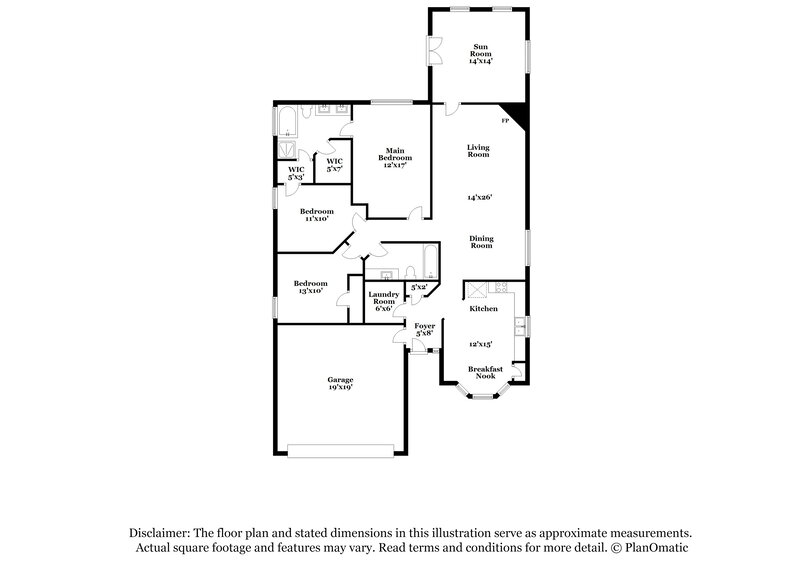 2,270/Mo, 2521 Nogales Dr Fort Worth, TX 76108 Floorplan View