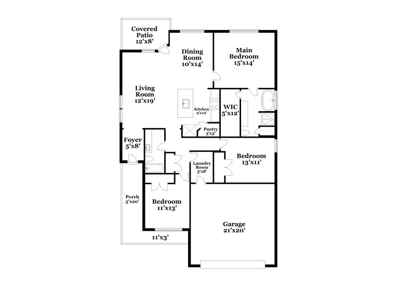 2,340/Mo, 6265 Thunderwing Dr Fort Worth, TX 76179 Floorplan View