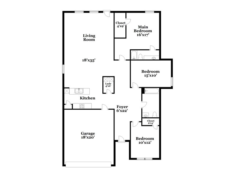 2,090/Mo, 1617 Westfall Dr Anna, TX 75409 Floor Plan View