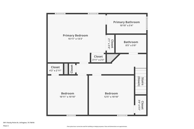 2,235/Mo, 5911 Rocky Point Dr Arlington, TX 76018 Floor Plan View 2