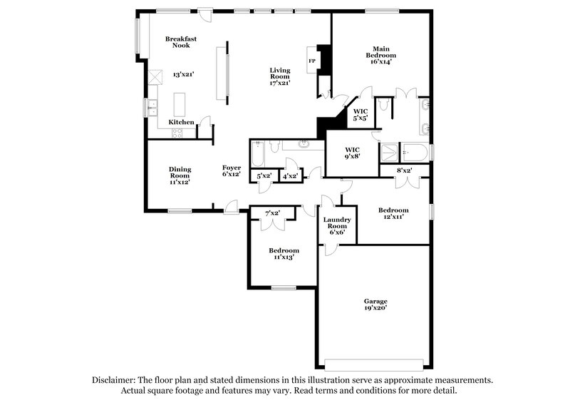 2,030/Mo, 417 Fireside Pl Royse City, TX 75189 Floor Plan View