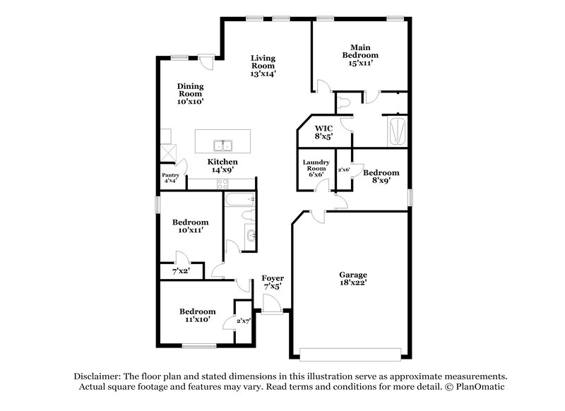 2,195/Mo, 1205 Rainer Dr Princeton, TX 75407 Floor Plan View