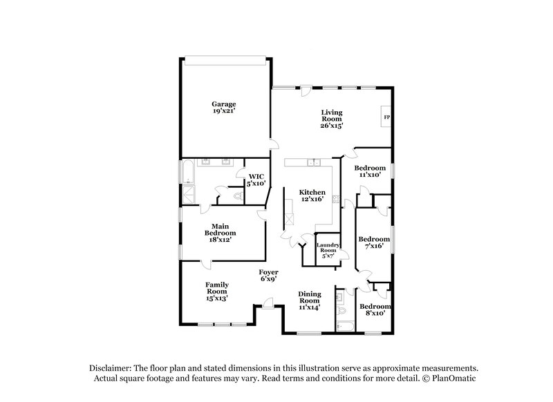 2,930/Mo, 2605 Daniel Crk Mesquite, TX 75181 Floor Plan View