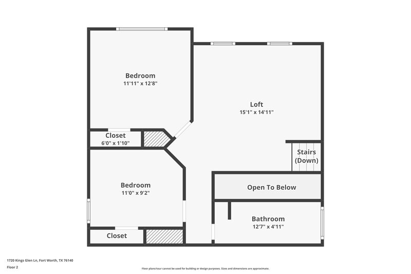 2,025/Mo, 1720 Kings Glen Ln Fort Worth, TX 76140 Floor Plan View 2