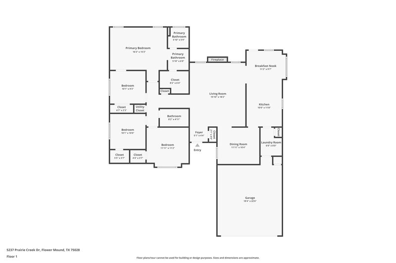 2,350/Mo, 5237 Prairie Creek Dr Flower Mound, TX 75028 Floor Plan View