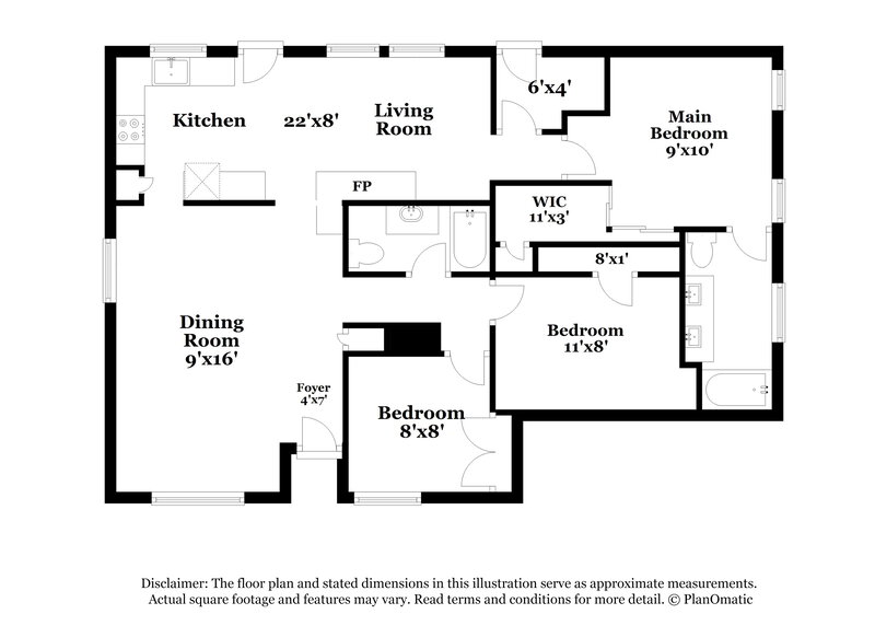 2,275/Mo, 100 Whitewater Trail Desoto, TX 75115 Floor Plan View