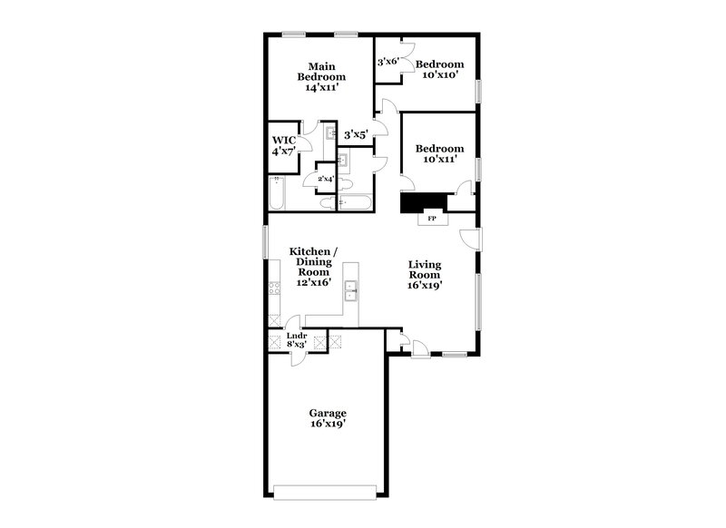 1,895/Mo, 10632 Shadywood Dr Fort Worth, TX 76140 Floor Plan View