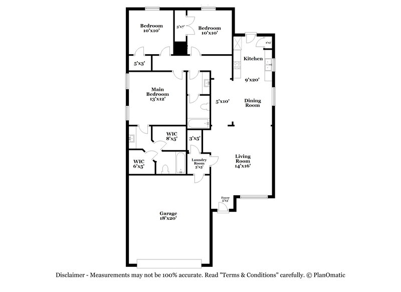 2,045/Mo, 9112 Christopher Cir Fort Worth, TX 76140 Floor Plan View