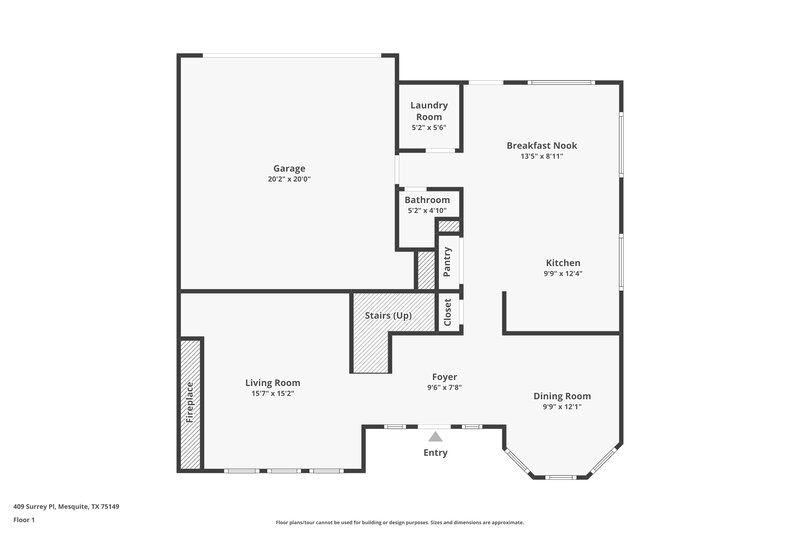 2,525/Mo, 409 Surrey Pl Mesquite, TX 75149 Floor Plan View