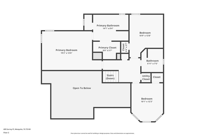 2,525/Mo, 409 Surrey Pl Mesquite, TX 75149 Floor Plan View 2