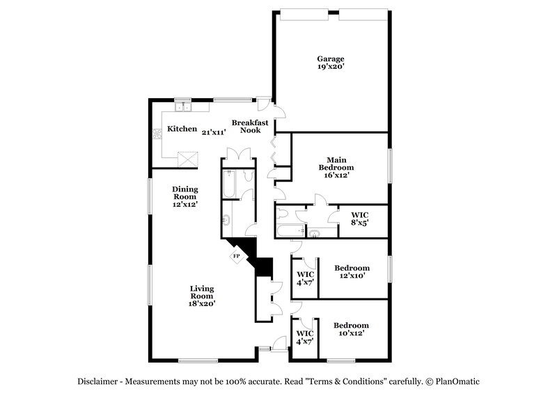 2,205/Mo, 4018 Drakestone Ave Rowlett, TX 75088 Floor Plan View