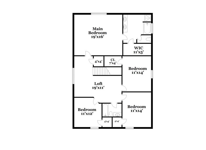 2,260/Mo, 4313 Mantis St Fort Worth, TX 76106 Floor Plan View 2