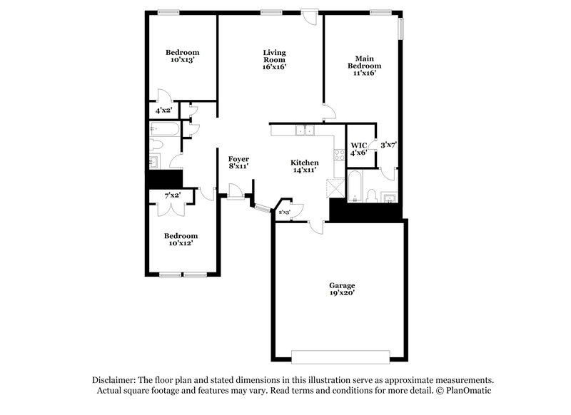 1,975/Mo, 5809 Mirror Ridge Dr Fort Worth, TX 76179 Floor Plan View