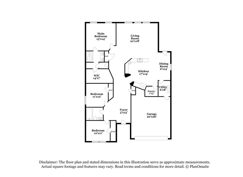 2,135/Mo, 3120 Crystal Way Royse City, TX 75189 Floor Plan View