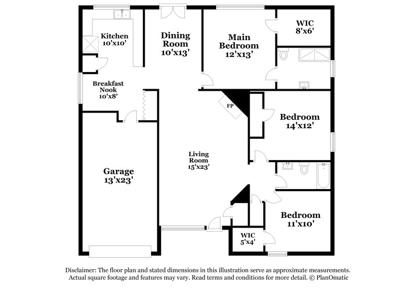 2,110/Mo, 4600 Winterhazel Dr Fort Worth, TX 76137 Floor Plan View