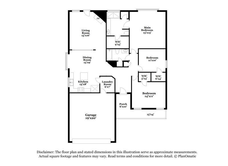 1,935/Mo, 14332 Cedar Post Dr Haslet, TX 76052 Floor Plan View