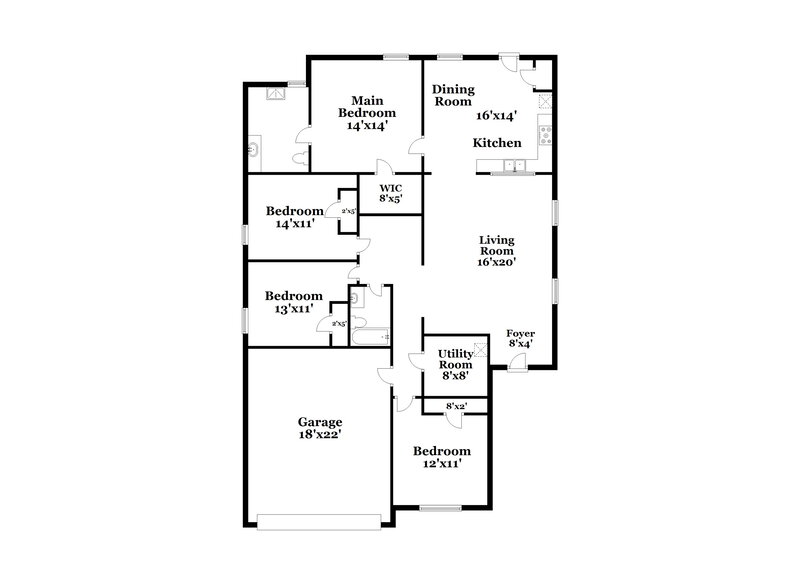 2,005/Mo, 1108 Mercury Dr Princeton, TX 75407 Floor Plan View