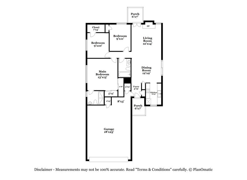 1,730/Mo, 409 Pace Dr Denton, TX 76209 Floor Plan View
