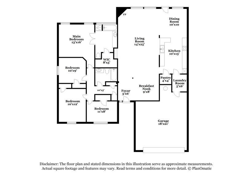 2,310/Mo, 828 Atchison Dr Saginaw, TX 76131 Floor Plan View